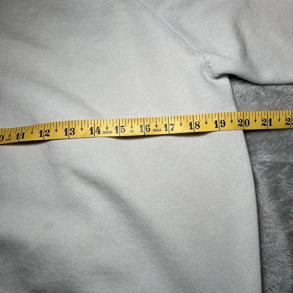 Tultex Sweater Men Size Large Light Blue Blank Made In USA Sky Blue